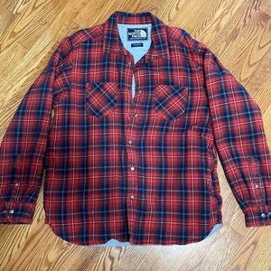 The North Face thick, warm flannel